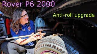 Rover P6 2000 - Fitting uprated antiroll bar and removing Sill cover.