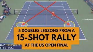 5 Doubles Lessons from a 15-Shot Rally at the US Open Final | #tennis #doubles