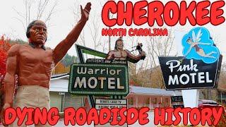 Cherokee, North Carolina - Dying Roadside History & Native American Tourism + "The Fugitive" Crash