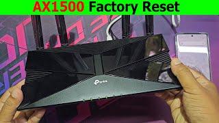 AX1500 wi fi 6 router factory reset