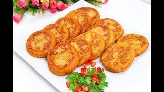 Potato pancakes with simple ingredients, a dinner meal with 3 basic ingredients فطائر بطاطا