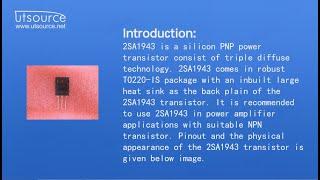 2SA1943 Silicon PNP Power transistor, Utsource