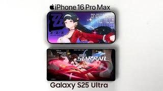 Galaxy S25 Ultra vs iPhone 16 Pro Max in Zenless Zone Zero (ZZZ) & Honkai Star Rails | Gaming Test.