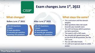 CISSP 2022 exam changes - my thoughts