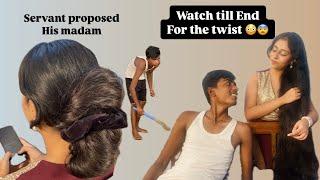 New bengali hairplay story video || Servant proposed his malkin || longhair play by male