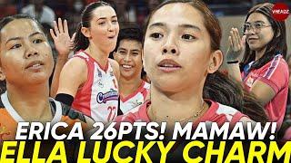 ELLA “Lucky Charm” DeJesus! CREAMLINE 1st WIN! STAUNTON BUMOMBA ng 26pts! PINAASA ang Farm Fresh!