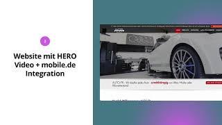 Wordpress Autohaus Website with HERO Video and mobile.de integration #wehiko