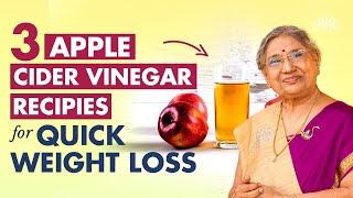 Apple cider vinegar recipes for weight loss|Craving control, Increase Metabolism & Improve digestion