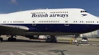 Heathrow Airside. British Airways Negus Liveried 747-436 G-CIVB on Stand 572