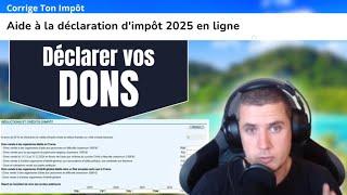 DONATIONS AND TAX REDUCTION: THE BOX TO CHOOSE ON THE 2025 DECLARATION.