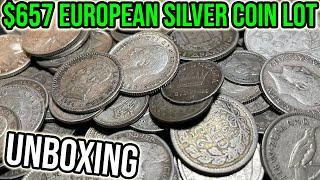 Unboxing $657 Of Rare World Silver Coins I Bought In A European Auction - Coin Collecting