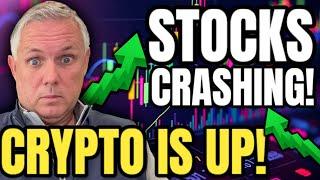 STOCK MARKET IS CRASHING! CRYPTO MARKET IS MOVING UP!