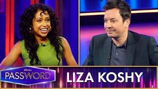 Jimmy Fallon Shoots the Moon with Liza Koshy | Password Starring Jimmy Fallon