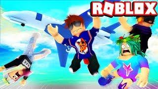 ESCAPING A PLANE CRASH WITH MY FAMILY! -- ROBLOX OBBY