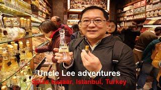 Uncle Lee went to the spice bazaar in Istanbul and bought overpriced food.