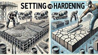 Setting vs Hardening of Concrete