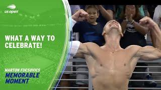 Marton Fucsovics Flexes After Epic Victory | 2023 US Open