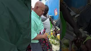 MIliton nan marche Okpa la pou fe legume #frerejoel #haitiancreole #streetfood #foodie