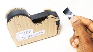 HOW TO MAKE TAPE DISPENSER, DIY Tape Cutter At Home-RIGHT SIDE