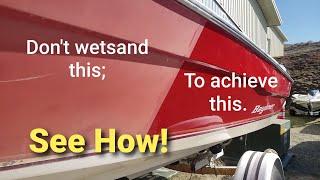 Heavy oxidation, bad Gelcoat, worse audio. New School is Old School. a Demo Detailing - Bayliner.