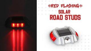 Solar Red Road Stud Light Reflectors for Home Garden Waterproof  | Hardoll Enterprises