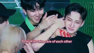 Stray Kids take care of each other