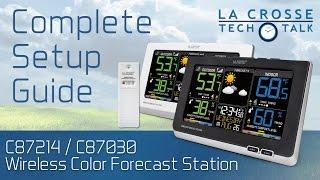 C87214 & C87030 Wireless Color Forecast Station Setup Guide