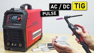 AC / DC TIG Welder with Pulse - ARCCAPTAIN TIG200P AC DC  | Unboxing & Test