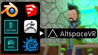 Bring your 3D Creations into AltSpace in 3 Steps.