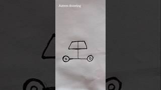 Car drawing with T letter #car #drawing #art #viralvideo #azeemdrawing #creativeshorts