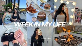 WEEK IN MY LIFE ️ nail appointment, grwm, healthy habits, festival, date night, shopping