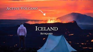 Silent Hiking & Camping at Iceland's Active Volcano