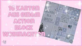  16 Karten aus einem Action Block  Weihnachten