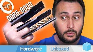 AMD Zen 5, DDR5 Gaming Performance: DDR5-8000 vs. DDR5-6000 CL26