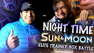 Nighttime Elite Trainer Box Battle VS Laughing Pikachu!!