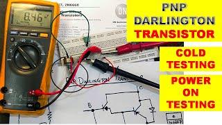 {739} How To Test PNP Darlington Transistor