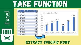 Excel TAKE Function: Master Data Extraction