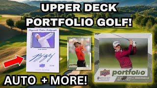 2024 UPPER DECK PORTFOLIO GOLF HOBBY BOX REVIEW! AUTO + MORE!