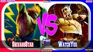 SF6 ShivassStar (blanka) VS WatchYou (jamie) Masterz TV