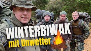 Overnighter im kalten und nassen Böhmischen Wald  #bushcraft 