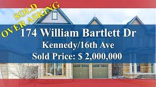 SOLD 174 William Bartlett Dr， Markham，ON