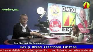 DWXI 1314 AM Live Streaming (Monday - November 18, 2024) #dailybreadafternoonedition