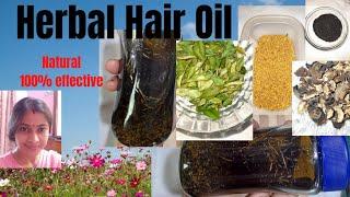 How to make Herbal hair oil/Benefits of natural hair oil