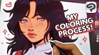  my coloring process explained | CLIP STUDIO PAINT