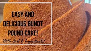 Easy Bundt Pound Cake Recipe