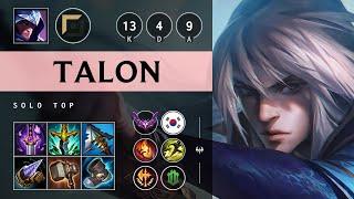 Talon Top vs Jayce - KR Master Patch 25.10