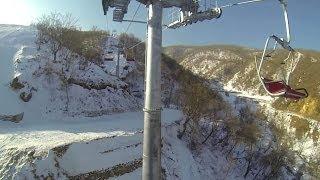 North Korea's skiing 'ghost town' - BBC News