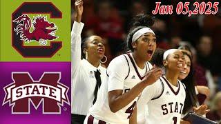 Mississippi State vs South Carolina Full  Game Highlights | Jan 05,2025 Women's Basketball