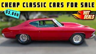 Owner Deals You Can’t Miss! 15 Classic Cars SALE That Fit Your Budget And Incredibly Cheap!