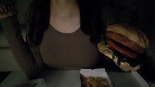 ira ASMR️ Shrimp Burger l Eating Sound l Mukbang ️